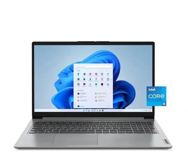 Main image of Lenovo IdeaPad 1i - 15.6 Inch FHD (1920x1080) Laptop, Intel Core i5-1335U Processor, 16GB Memory - 256GB SSD, Windows 11 Home - Cloud Grey
