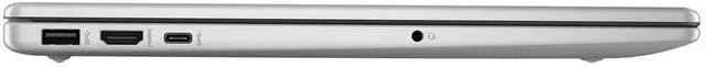 Alt view image 7 of 7 - HP 15.6 Inch HD (1366x768) Non-Touchscreen Laptop, Intel Processor N200 Processor, 4GB RAM - 128GB UFS, Intel UHD Graphics, Windows 11 Home, Natural Silver