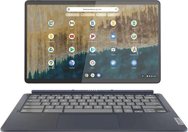 Alt view image 3 of 7 - Lenovo IdeaPad Duet 5 Chromebook, OLED 13.3 Inch FHD (1920x1080) Touchscreen Display, Snapdragon SC7180, 4GB RAM, 128GB Storage, Qualcomm Adreno Graphics, Chrome OS - Abyss Blue