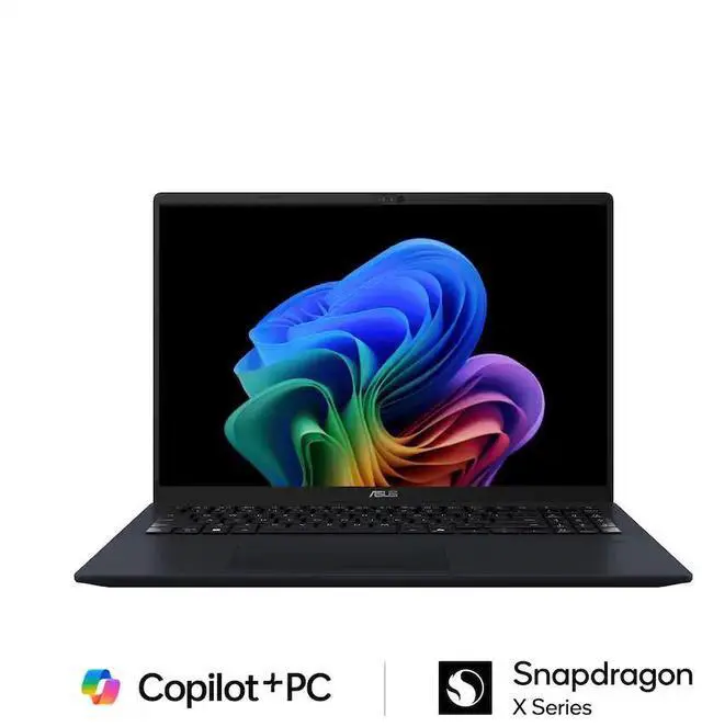 Alt view image 6 of 6 - ASUS Vivobook (Copilot+ PC) - 16 Inch WUXGA (1920x1200) Laptop, Snapdragon X (X1 26 100) Processor, 16GB LPDDR5X RAM - 1TB SSD, Backlit Keyboard, Windows 11 Home - Silver (X1607QA-IS56)