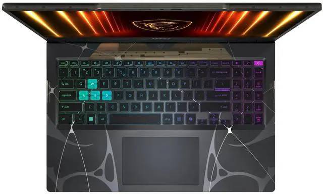Alt view image 2 of 6 - MSI Cyborg Gaming Laptop - 15.6 inch FHD (1920x1080) 144Hz IPS Display, Intel Core 7 240H Processor, 16GB DDR5 RAM - 512GB SSD, NVIDIA GeForce RTX 5060 8GB GDDR7, Windows 11 Home - Black (2025)