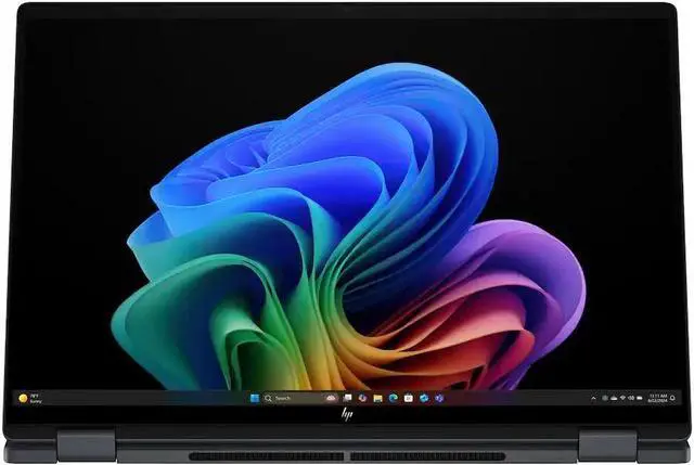 Alt view image 7 of 7 - HP OmniBook X Flip (Copilot+PC) 2 -in-1 Laptop - 16 inch 3K (2880x1800) Touchscreen 120Hz OLED Display, Intel Core Ultra 9-288V, 32 GB LPDDR5x RAM - 2 TB SSD PCIe, Windows 11 Home - Eclipse Grey