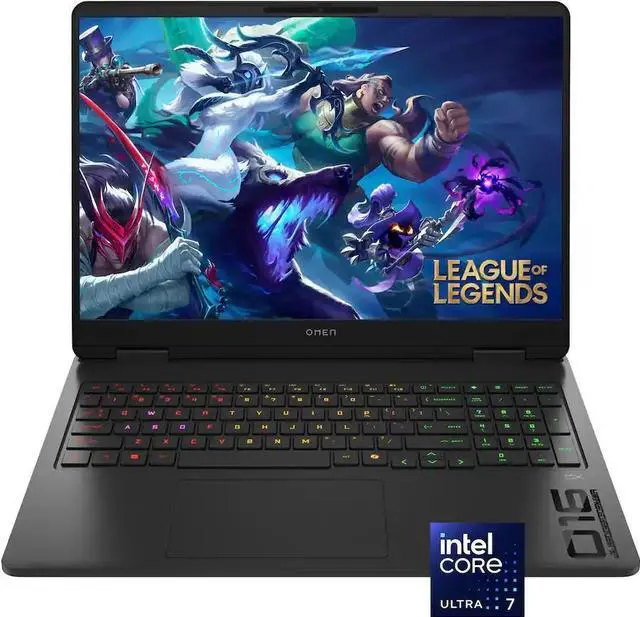 Main image of HP OMEN Gaming Laptop - 16 Inch 2K (1920x1200) 144Hz IPS Display, Intel Core Ultra 7 255H w AI Boost, 16GB RAM - 1TB SSD, NVIDIA GeForce RTX 5060 8GB GDDR7, Windows 11 Home - Shadow Black(16-am0073dx)