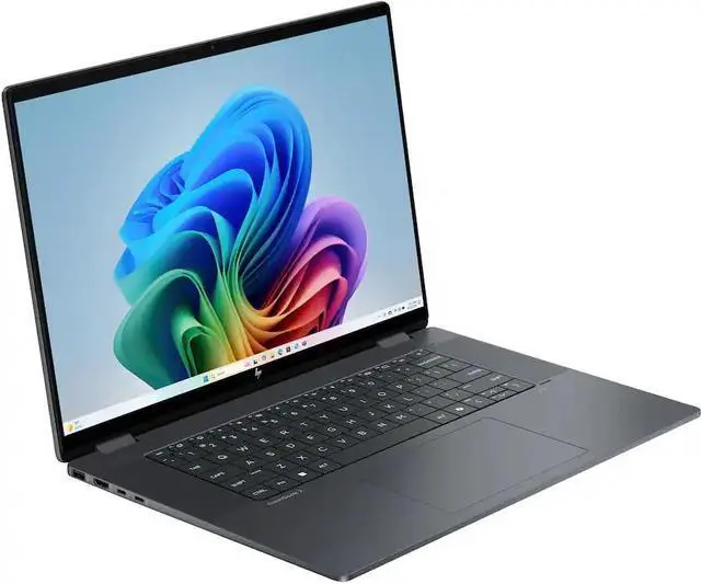 Alt view image 3 of 7 - HP OmniBook X Flip Copilot+ PC (2-in-1) Laptop, 16 Inch FHD+ (1920x1200) Touchscreen Display, Intel Core Ultra 7 256V, 16GB RAM - 1TB SSD, Backlit Keyboard, Windows 11 Home - Eclipse Gray