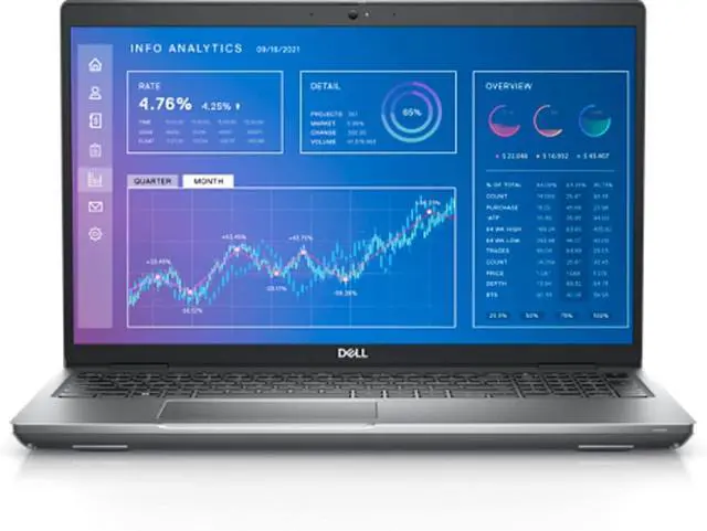 Main image of Dell Precision 3571 - 15 Inch FHD (1920x1080) Non Touchscreen Laptop, Intel Core i5-12600H Processor, 32 GB RAM - 512 GB SSD, NVIDIA RTX T600 (4 GB), Backlit Keyboard, Windows 11 Pro