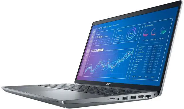 Alt view image 4 of 7 - Dell Precision 3571 - 15 Inch FHD (1920x1080) Non Touchscreen Laptop, Intel Core i5-12600H Processor, 32 GB RAM - 512 GB SSD, NVIDIA RTX T600 (4 GB), Backlit Keyboard, Windows 11 Pro