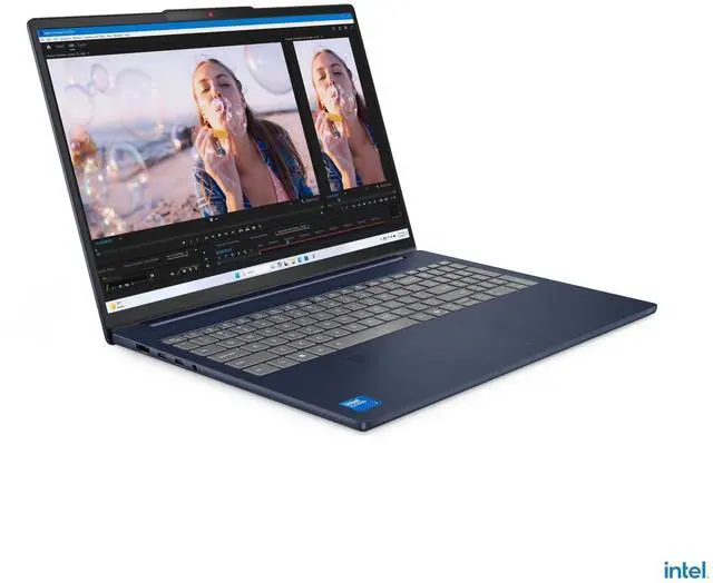 Alt view image 3 of 7 - Lenovo IdeaPad Slim 5i - 16 Inch WUXGA (1920x1200) Touchscreen Laptop, Intel Core 7 240H, 16GB RAM - 1TB SSD, Backlit Keyboard, Windows 11 Home - Aluminum Chassis Blue (83J1002KUS)