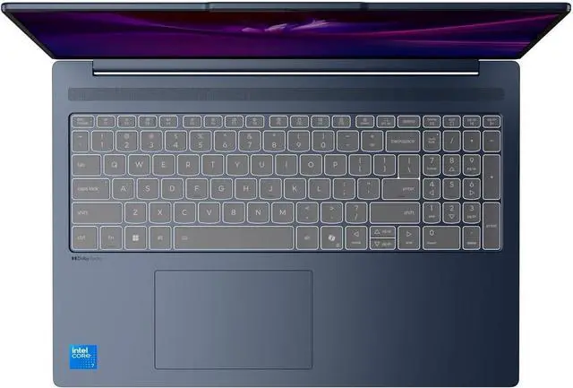 Alt view image 2 of 7 - Lenovo IdeaPad Slim 5i - 16 Inch WUXGA (1920x1200) Touchscreen Laptop, Intel Core 7 240H, 16GB RAM - 1TB SSD, Backlit Keyboard, Windows 11 Home - Aluminum Chassis Blue (83J1002KUS)
