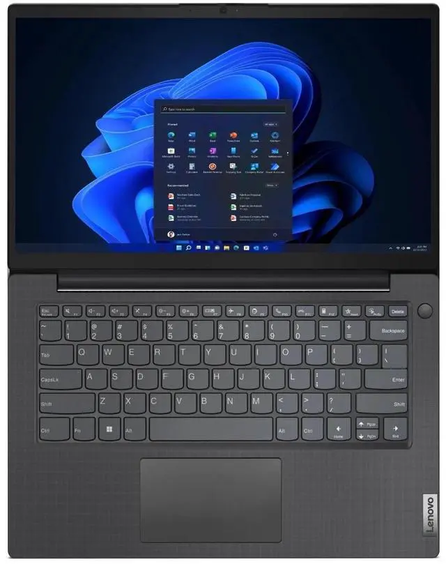 Alt view image 2 of 7 - Lenovo V14 G4 Laptop - 14 Inch FHD (1920x1080) Non-Touchscreen LCD Display, Intel Core i7-13620H, 16GB RAM - 512GB SSD, Intel UHD Graphics, Non-Backlit Keyboard, Windows 11 Home - Black (83A000PCUS)