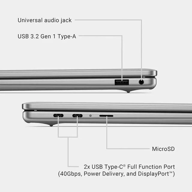Alt view image 4 of 6 - Dell Inspiron 14 Laptop - 14-inch FHD+ (1920x1200) Display, Snapdragon X Plus - X1P-64-100, 16GB LPDDR5X RAM, 1TB SSD, Qualcomm Adreno, Backlit Keyboard, Windows 11 Home - Titan Gray