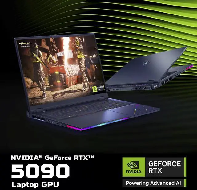Alt view image 6 of 7 - Acer Predator Helios 18 Mini LED AI Gaming Laptop - 18 inch WQUXGA (3840x2400) 240Hz OLED Display, Intel Core Ultra 9 275HX, 64GB DDR5 RAM - 2 TB SSD, NVIDIA RTX 5090 24GB GDDR7,Windows 11 Home, Black