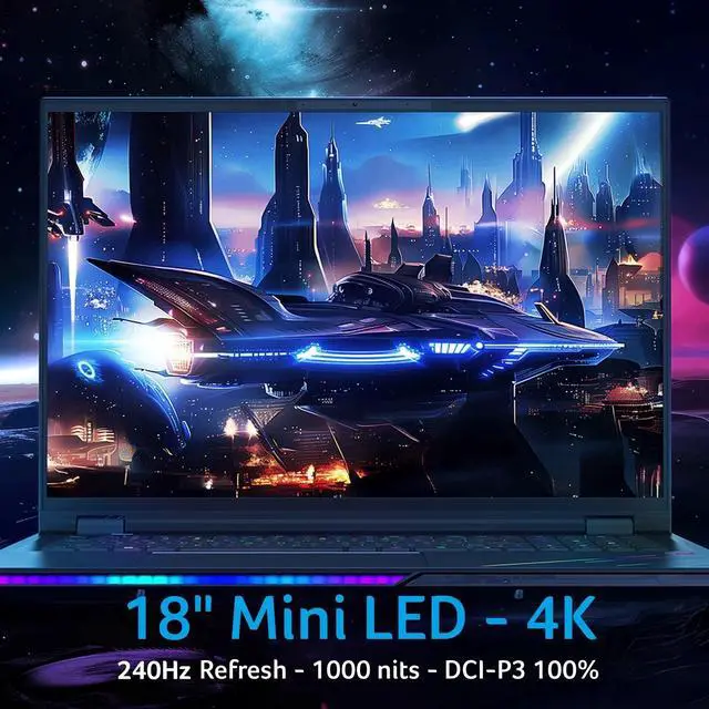 Alt view image 5 of 7 - Acer Predator Helios 18 Mini LED AI Gaming Laptop - 18 inch WQUXGA (3840x2400) 240Hz OLED Display, Intel Core Ultra 9 275HX, 64GB DDR5 RAM - 2 TB SSD, NVIDIA RTX 5090 24GB GDDR7,Windows 11 Home, Black
