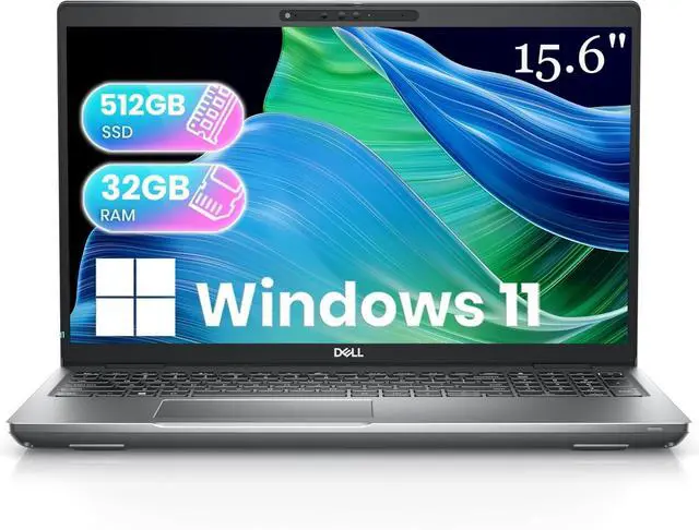 Main image of Dell Latitude 5531 - 15.6 inch FHD (1920x1080) Non-Touchscreen Laptop, Intel Core i5-12600H, 32GB RAM - 512GB SSD, Intel Integrated Graphics, Backlit Keyboard, Windows 11 Pro