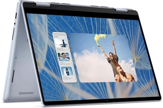 Main image of Dell Inspiron - 14 Inch FHD+ (1920x1200) IPS Touchscreen (2-In-1) Laptop, Intel Core 7 150U (> I7-1355U) Processor, 16GB DDR5 RAM - 1TB SSD, Backlit Keyboard, Fingerprint Reader, Windows 11 Home -Blue