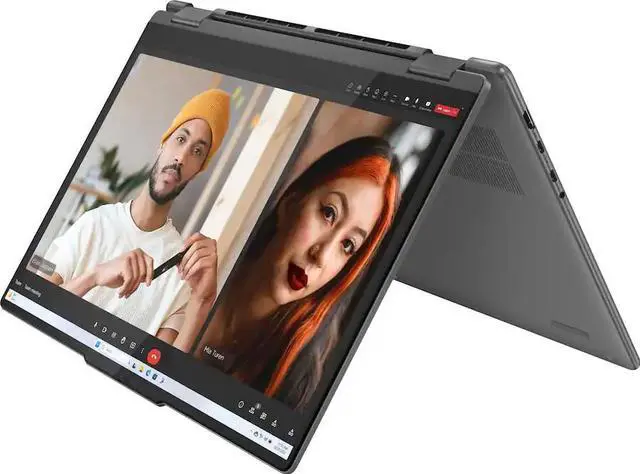 Alt view image 4 of 7 - Lenovo Yoga 7 - 16 inch FHD+ (1920x1200) IPS Touchscreen (2-in-1) Laptop, Intel Ultra 7 155U Processor, 16GB RAM - 1TB SSD, Backlit Keyboard FP Reader, Windows 11 Home - Storm Grey (83DL0002US)