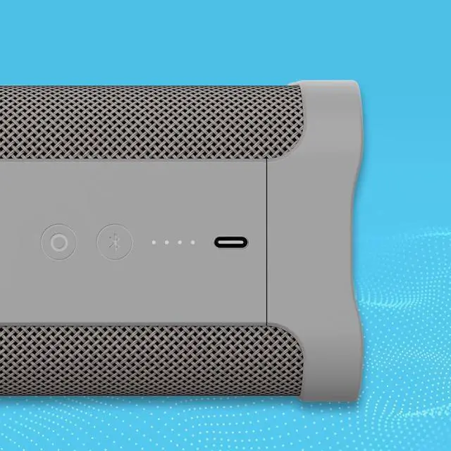 Alt view image 4 of 7 - Skullcandy Terrain XT - Medium Compact Tough Wireless Speaker - Light Grey