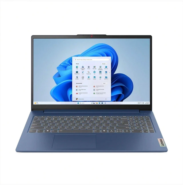 Main image of Lenovo IdeaPad Slim 3 Laptop - 15.6 Inch FHD (1920x1080) Non-Touchscreen, AMD Ryzen 5 40 Processor, 8GB RAM - 256GB SSD, AMD Radeon 610M Graphics, Windows 11 Home - Abyss Blue (82XQ012GUS)