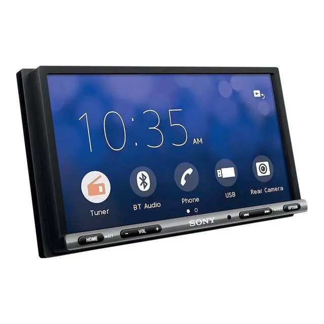 Alt view image 4 of 5 - Sony XAV-AX150 Double-DIN In-Dash Multimedia Receiver - Apple CarPlay, Android Auto, 7 Inch Touchscreen Display, 55 Watts x 4