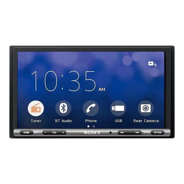 Alt view image 3 of 5 - Sony XAV-AX150 Double-DIN In-Dash Multimedia Receiver - Apple CarPlay, Android Auto, 7 Inch Touchscreen Display, 55 Watts x 4