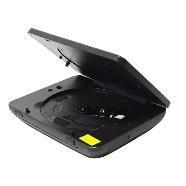 Alt view image 3 of 7 - Proscan 7 Inch Dual Screen Portable CD DVD Player with SD Card slot, USB, PDVD7751 - Black