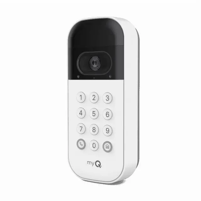 Main image of Chamberlain myQ Smart Garage Video Keypad with Camera, Two-Way Audio, Smartphone Control Works via Wi-Fi - White
