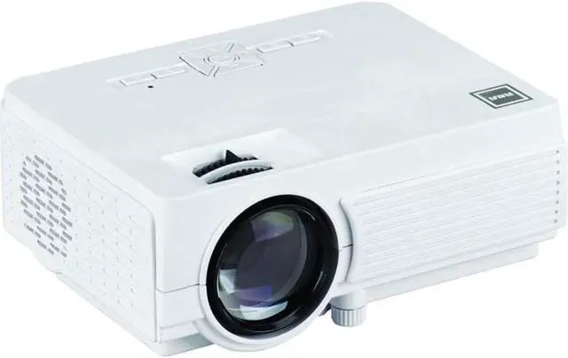 Alt view image 3 of 7 - RCA 480P LCD Home Theater Projector with Bonus 100" Fold up Projector Screen, RPJ166-COMBO - White