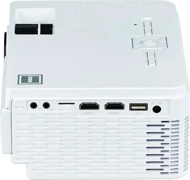 Alt view image 7 of 7 - RCA 480P LCD Home Theater Projector with Bonus 100" Fold up Projector Screen, RPJ166-COMBO - White