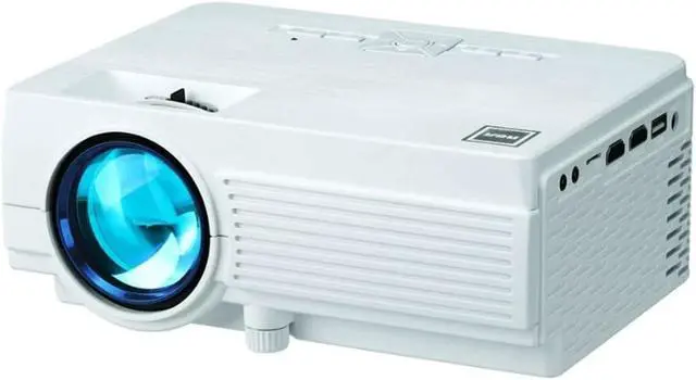 Alt view image 4 of 7 - RCA 480P LCD Home Theater Projector with Bonus 100" Fold up Projector Screen, RPJ166-COMBO - White
