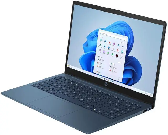 Alt view image 4 of 7 - HP Stream 14 Inch HD(1366x768) Non-Touchscreen Laptop, Intel N150 Processor, 16GB RAM - 128GB UFS+128GB DOCKING STATION, Included 1Year Microsoft 365, Windows 11 S Mode - Blue(14-ep2011wm)