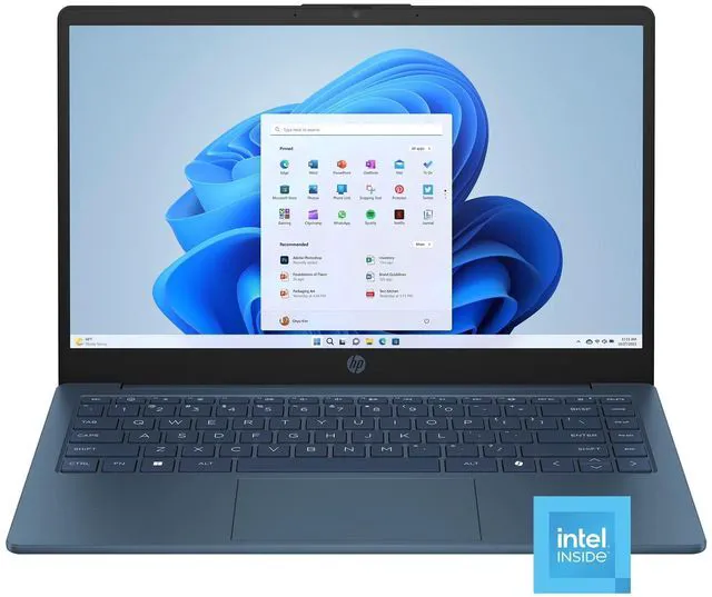 Main image of HP Stream 14 Inch HD(1366x768) Non-Touchscreen Laptop, Intel N150 Processor, 16GB RAM - 128GB UFS+128GB DOCKING STATION, Included 1Year Microsoft 365, Windows 11 S Mode - Blue(14-ep2011wm)