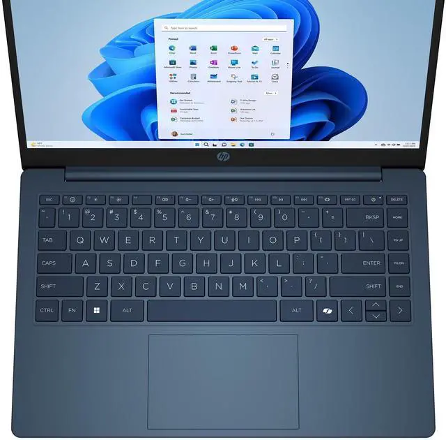 Alt view image 2 of 7 - HP Stream 14 Inch HD(1366x768) Non-Touchscreen Laptop, Intel N150 Processor, 16GB RAM - 128GB UFS+128GB DOCKING STATION, Included 1Year Microsoft 365, Windows 11 S Mode - Blue(14-ep2011wm)