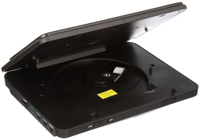 Alt view image 4 of 6 - Sylvania 7 Inch Dual Screen Portable DVD Player - Twin LCD Displays, DVD/CD/MP3 Playback, Built-In Stereo Speakers, AV Cable, Car Headrest Entertainment System
