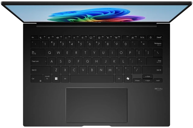 Alt view image 3 of 7 - ASUS Zenbook 14 (Copilot+PC)Laptop - 14 Inch WUXGA(1920x1200) OLED Touchscreen Display, AMD Ryzen AI 7 445, 16GB RAM-1TB SSD, Backlit Keyboard, AMD Radeon Graphics, Windows 11 Home, Jade Black