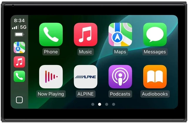Main image of Miroir Drivvplay Wireless CarPlay Screen for Car - 7 Inch Wireless Apple CarPlay & Android Auto Display, Portable Touchscreen Car Monitor, Bluetooth, Voice Control, Universal Dashboard Screen - Black