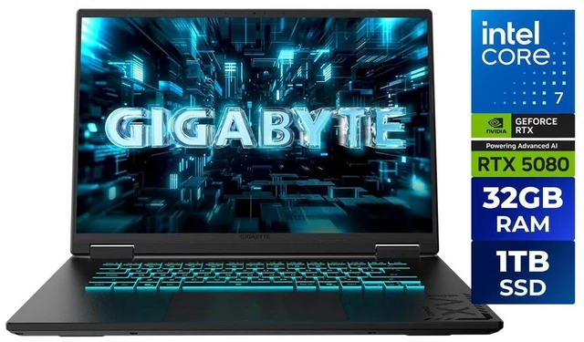 GIGABYTE A16 PRO Gaming Laptop - 16 Inch WQXGA (2560x1600) 165Hz IPS ...