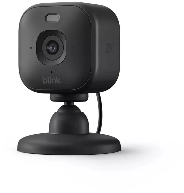 Main image of Blink Mini 2K+ Compact Plug-In Security Camera, 2K Video Resolution, Color Night Vision, Enhanced Audio. 1 Camera - Black