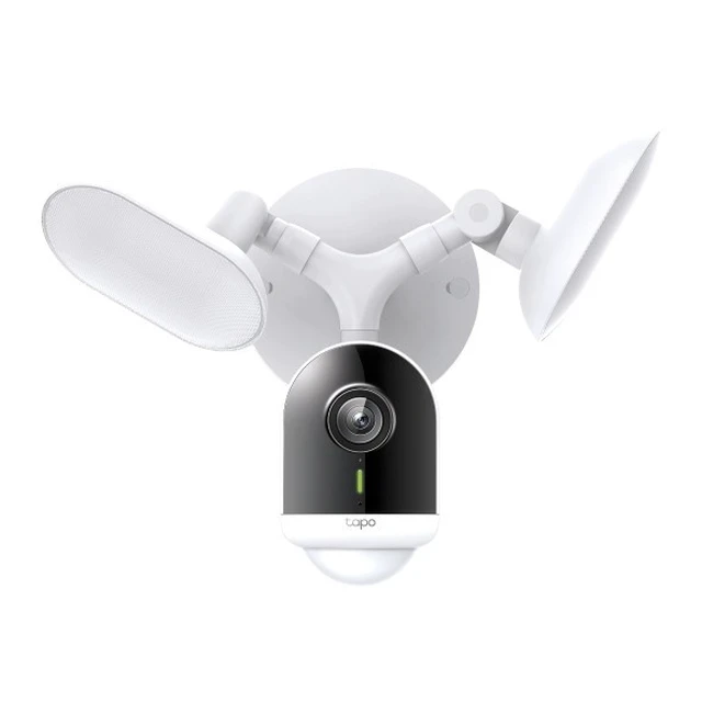 Alt view image 2 of 7 - TP-Link Tapo TC53-2K Wired Smart Floodlight Security Camera - Ultra-Bright Motion-Activated LED Floodlight, Full-Color Night Vision, Smart AI Detection, Two-Way Audio, Weatherproof - White