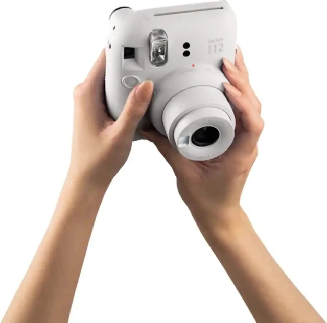 Alt view image 6 of 7 - Fujifilm Instax Mini 12 Instant Camera - Clay White