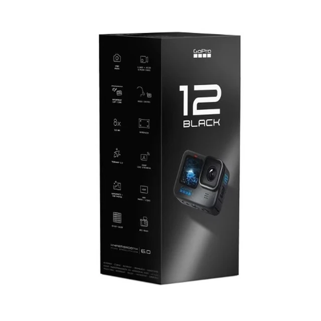 Alt view image 7 of 7 - GoPro HERO12 Black - Waterproof Action Camera with 5.3K 60 Ultra HD Video, 27MP Photos, HDR, 1/1.9" Image Sensor, Live Streaming, Webcam, Stabilization