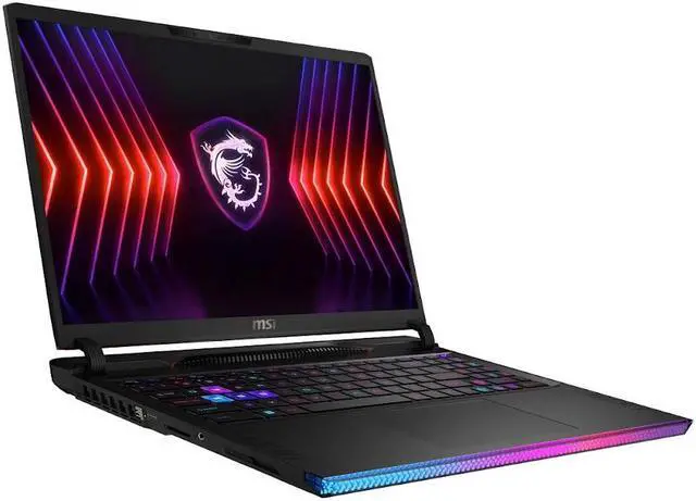 Alt view image 3 of 7 - MSI 2025 GE68HX Raider Gaming 16" 144Hz FHD+ Laptop, Intel 24-Core i9-14900HX(up to 5.8 GHz), GeForce RTX 4070, 32GB DDR5 RAM, 1TB SSD, RGB Backlit, Thunderbolt 4, Webcam, W/PSD, Win 11 Home, Black