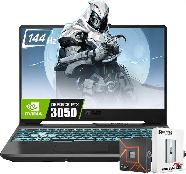 Main image of Asus 2025 TUF A15 15.6'' FHD 144Hz Gaming Laptop, 8-Core AMD Ryzen 7-7435HS, Nvidia Geforce Rtx 3050 Graphics, 8GB DDR5 RAM, 0512GB SSD,  Backlit KB, Wi-Fi 6, Win11 Home, W/portable SSD