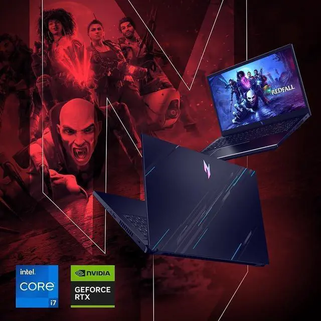 Alt view image 2 of 7 - acer Nitro V 15 Gaming Laptop, Intel 10-Core i7-13620H, 15.6" 144Hz FHD IPS Display, NVIDIA GeForce RTX 4060 8GB GDDR6, 32GB DDR5 RAM, 1TB SSD, W/128GB Portable SSD, Windows 11 Home
