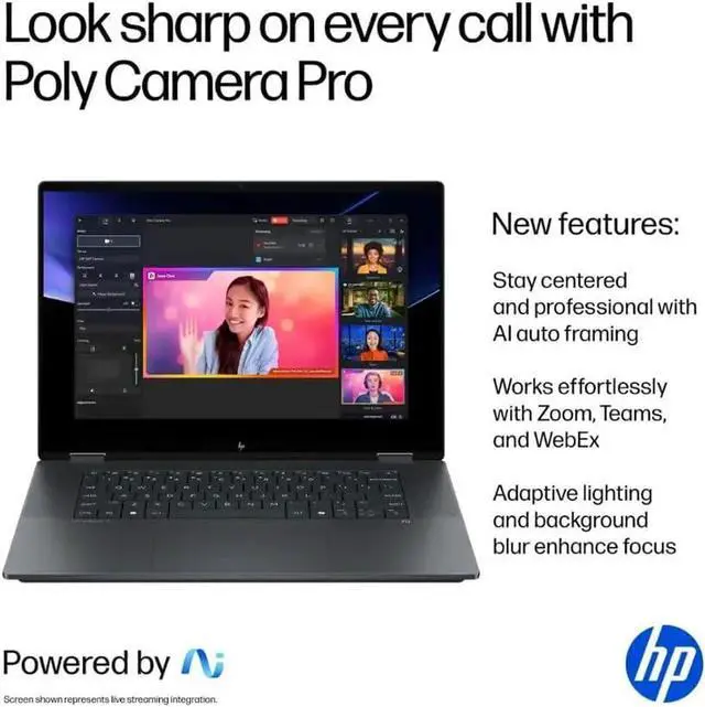 Alt view image 5 of 7 - HP OmniBook X Flip 2-in-1 Touchscreen Laptop, 16" 3K OLED Touch (500 nits, 100% DCI-P3, 120Hz), Intel 8-core Ultra 9 288V, Copilot+ AI, 5MP IR Webcam, Backlit KB, W/128GB PSD, Win11 Home(32GB|2TB SSD)