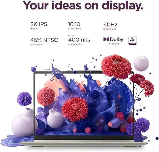 Alt view image 3 of 7 - Lenovo Yoga 7a 2-in-1Copilot+ PC Laptop, 16" 2K LCD Touchscreen, AMD Ryzen AI 5 430(Upto 50 AI Tops), 16GB LPDDR5X, 512GB SSD, WiFi 7, Backlit KB, Fingerprint, 1080P Webcam, Win11 Home