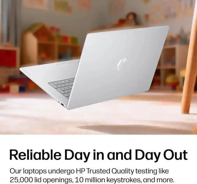 Alt view image 5 of 7 - HP OmniBook 3 17.3 inch Laptop Copilot+ AI PC, FHD Display, AMD Ryzen 3 30, 8GB RAM, 512GB SSD, AMD Radeon 610M Graphics, 1080P Privacy Webcam, WiFi 6, Bluetooth 5.4, Win11 Home