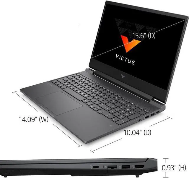 Alt view image 5 of 6 - HP Victus 15 Gaming Laptop, 15.6" FHD IPS AG Display, NVIDIA GeForce RTX 3050 Ti with 4GB GDDR6, 16GB RAM 2TB SSD, Intel 12th Generation Core i7 i7-12650H, Win11 Home, Backlit Keyboard 2 TB 16GB