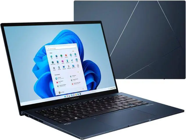 Alt view image 7 of 7 - ASUS Zenbook 14" 2.8K (2880 x 1800) OLED Business Laptop, 90Hz 400 nits Display, 8GB LPDDR5 RAM|256GB SSD, Intel Evo i5-1240P, ErgoSense Backlit KB, Fingerprint, Harman Kardon, Windows 11 Pro 256 GB