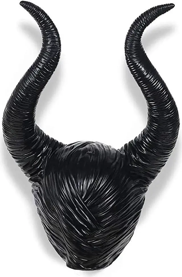 Alt view image 2 of 7 - Maleficent Horns Evil Headwear Mask Cosplay Props Halloween Costumes Accessories Witch Horns Hats for Women Men and Teenage Girls