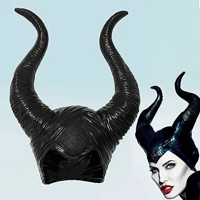 Alt view image 4 of 7 - Maleficent Horns Evil Headwear Mask Cosplay Props Halloween Costumes Accessories Witch Horns Hats for Women Men and Teenage Girls