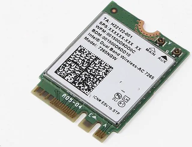 Alt view image 4 of 4 - Adaptador wi-fi de banda dupla, sem fio 7265ngw 2x2 ngff m.2 placa intel 7265 867mbps 802.11ac bluetooth 4.2 windows 7/8/10.